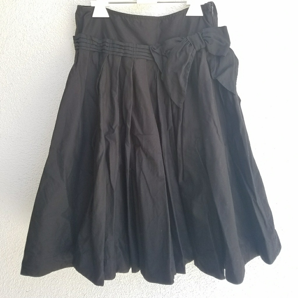 Black full A line skirt